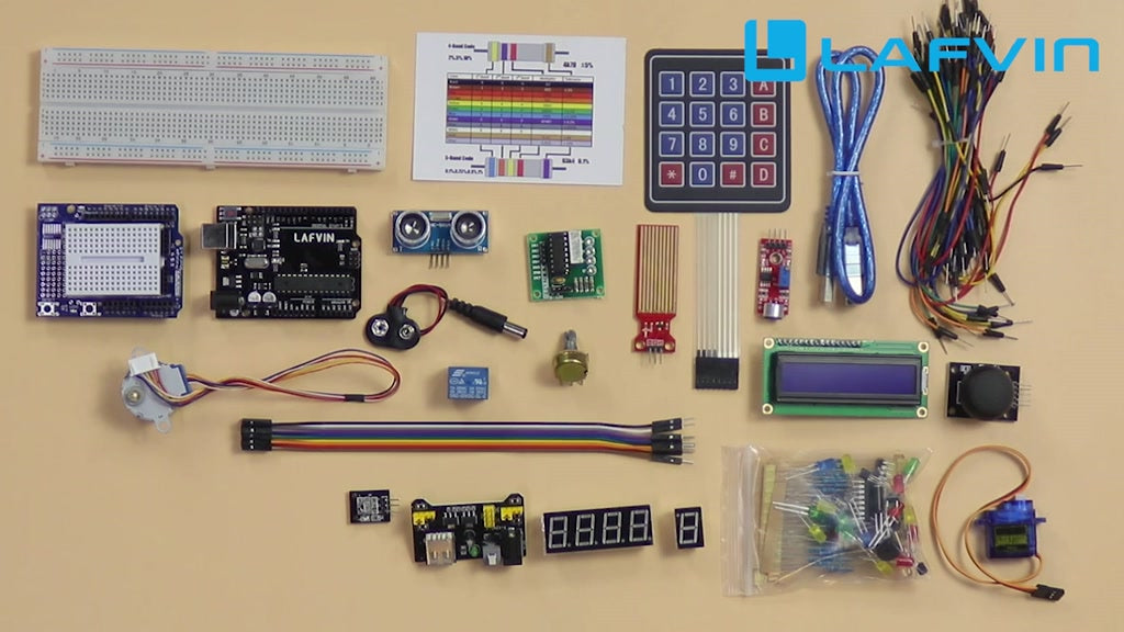 LAFVIN Super Starter Kit for UNO R3 | Sensor Learning Electronic Kit with Code &amp; Tutorials | Compatible with Arduino IDE
