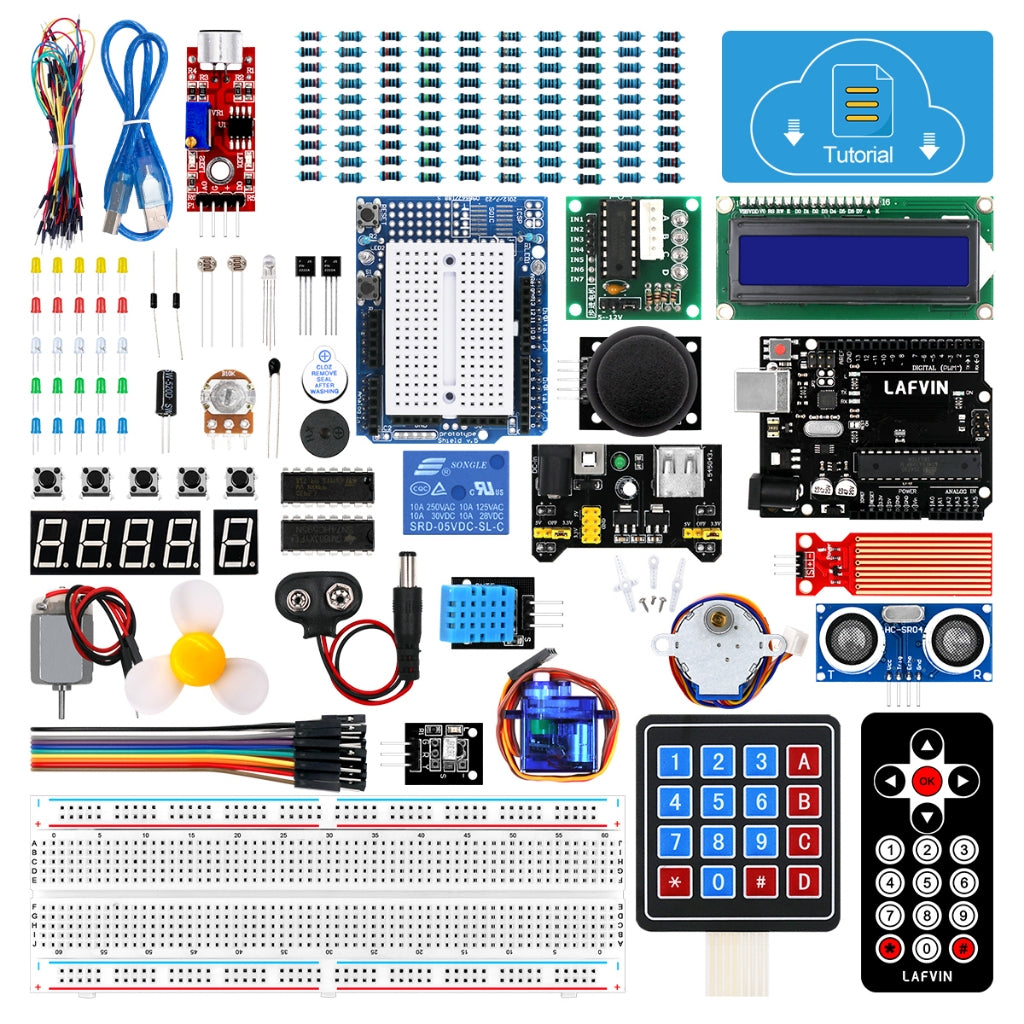 LAFVIN 2WD Smart Robot Car Chassis Kit for Arduino Uno R3 – DIY Coding Educational Kit with CD Tutorial