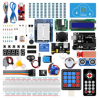 LAFVIN 2WD Smart Robot Car Chassis Kit for Arduino Uno R3 – DIY Coding Educational Kit with CD Tutorial