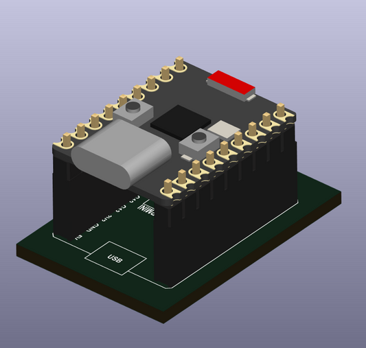 ESP32-S3 Super Mini KiCad STEP File, Symbol, and Footprint package