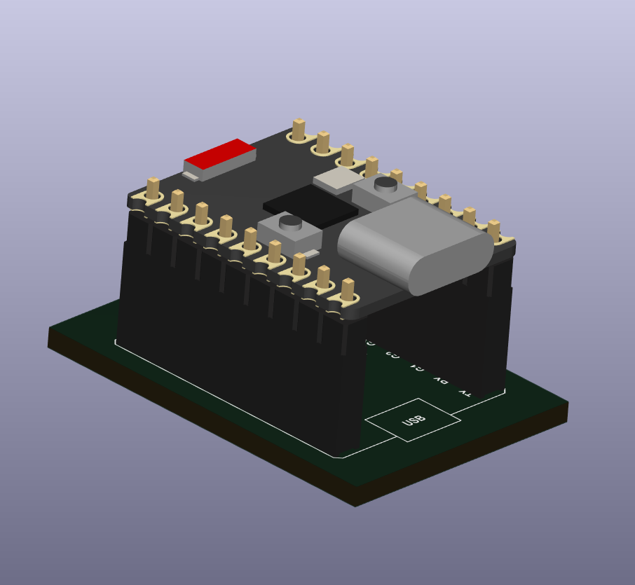 ESP32-S3 Super Mini KiCad STEP File, Symbol, and Footprint package