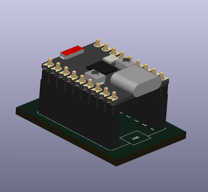ESP32-S3 Super Mini KiCad STEP File, Symbol, and Footprint package