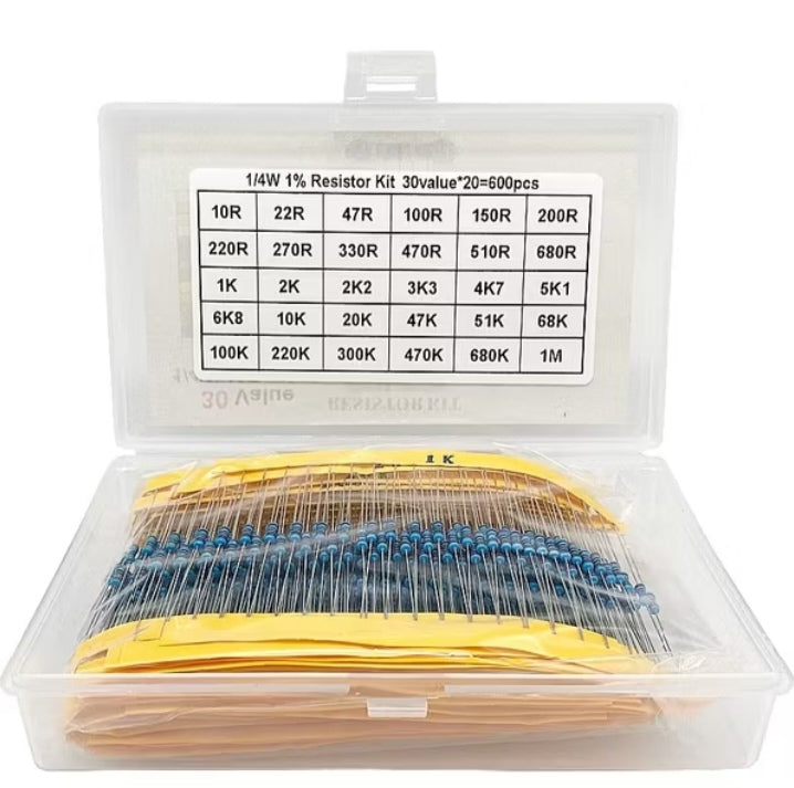 Metal Film Resistor Assortment Kit – CraftedTech Engineering