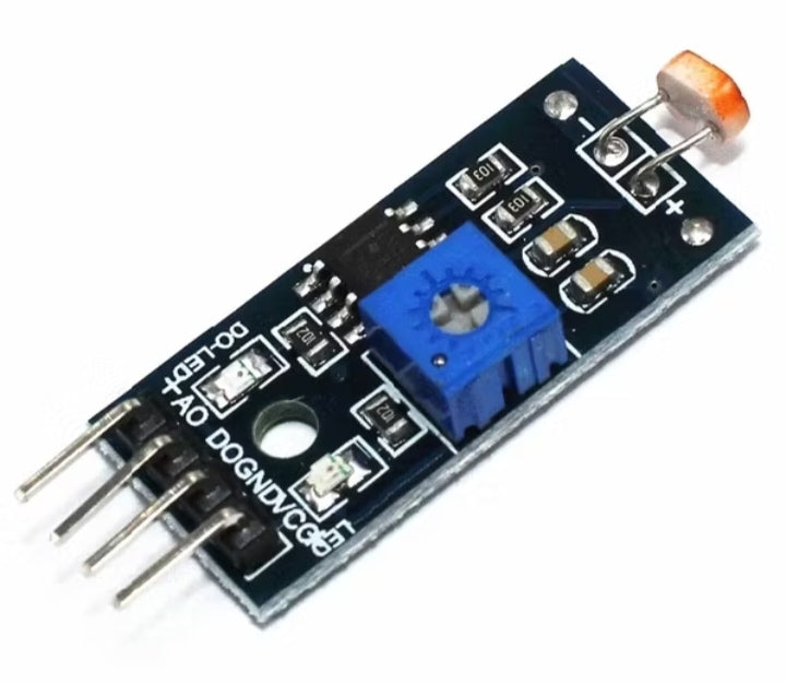 LDR Photosensitive Light Sensor Module – 4-Pin Analog and Digital Output Light Detection Module for Arduino