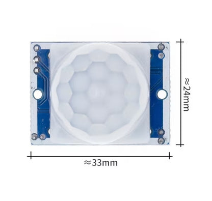 HC-SR501 PIR Motion Sensor Module – Infrared Pyroelectric Detector for Arduino, Raspberry Pi, and DIY Electronics Projects