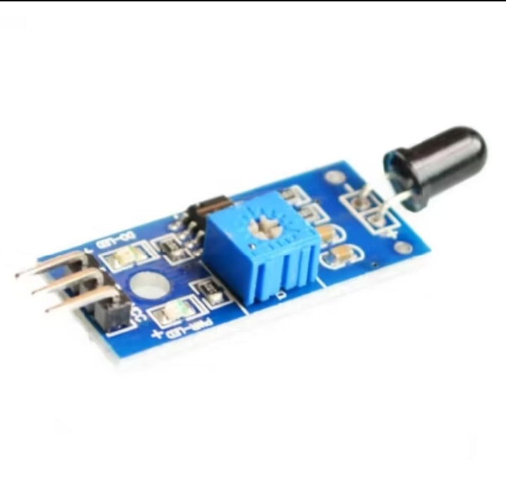 Flame Sensor Module – Dual Analog and Digital Flame Detection Sensor for Arduino and Robotics Projects