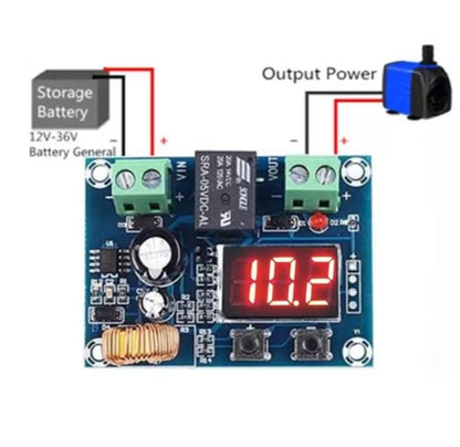 XH-M609 12V–36V Low Voltage Battery Disconnect Protection Module – DC Output Power Cut-Off Controller