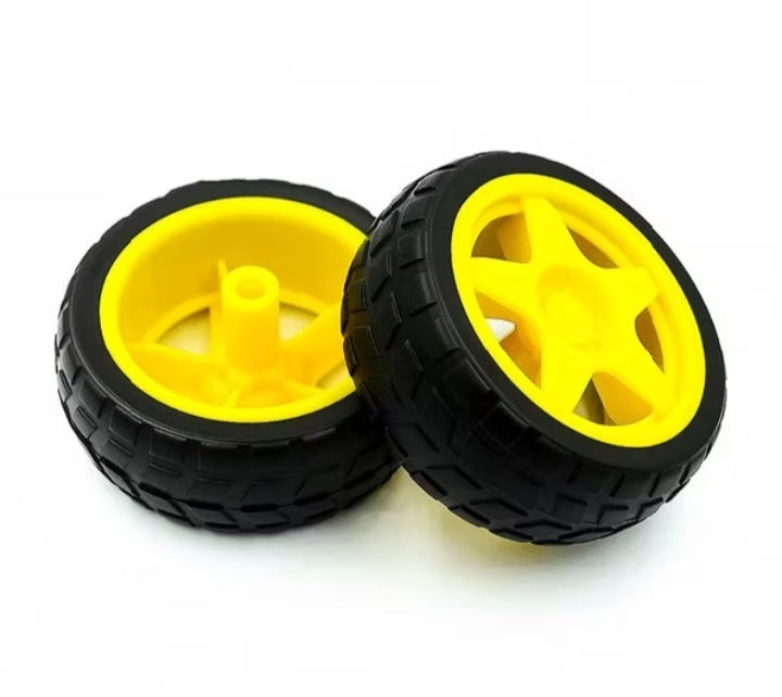 Smart Robot Car Wheels Plastic Tires And Gear Tt Motor For Arduino Kit