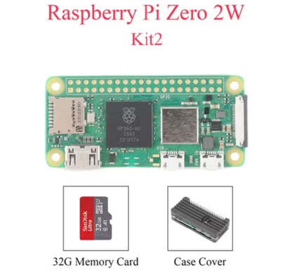 Original Raspberry Pi Zero 2 W – 64-bit Quad-Core Microcontroller with WiFi & Bluetooth
