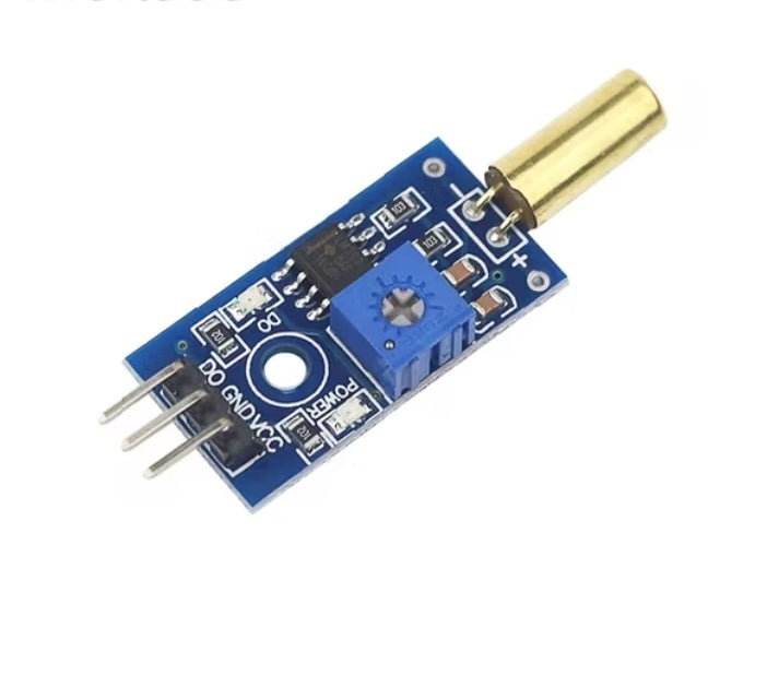 SW-520D Tilt Sensor Module – Golden Ball Switch Angle Detection Sensor for Arduino, DIY Projects & Motion Sensing (1 Piece)