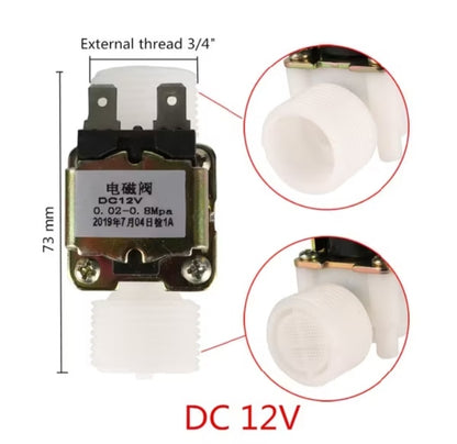 01/2" 3/4" Male Thread Solenoid Valve 220V/12V Water Pressure Control Valve