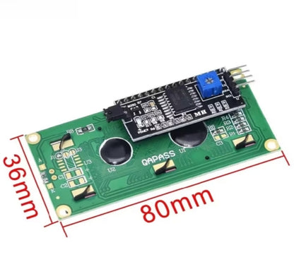 LCD1602 I2C/IIC LCD Display Module – 16x2 Character Screen (Blue or Green Backlight) for Arduino UNO R3, Mega2560