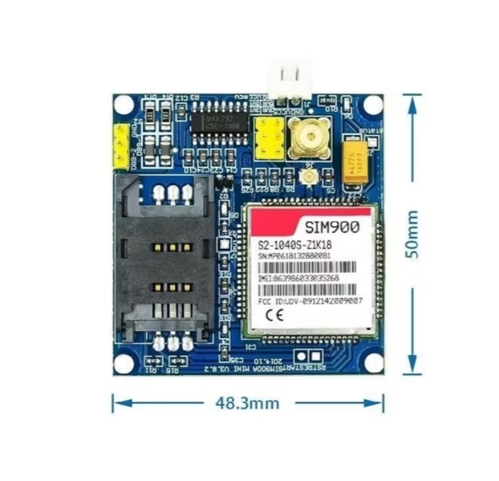 SIM900A V4.0 GSM/GPRS Wireless Communication Module Kit – SIM900 Board with Antenna for Arduino & Microcontroller Projects