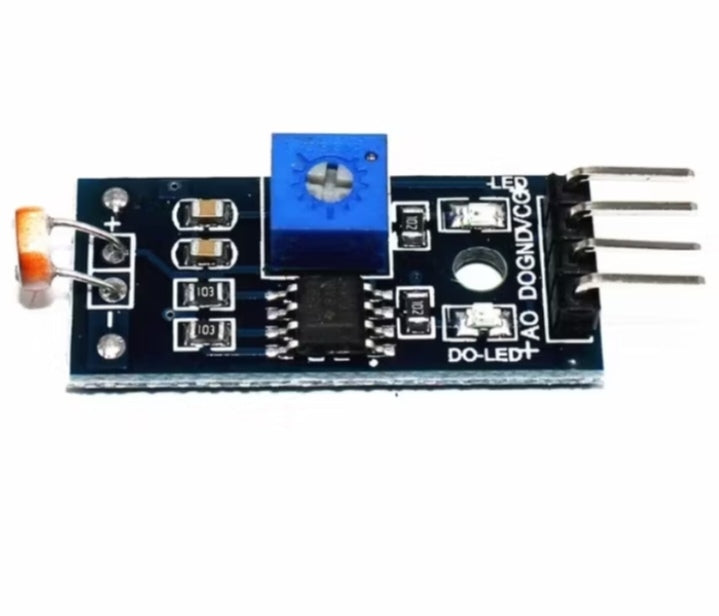 LDR Photosensitive Light Sensor Module – 4-Pin Analog & Digital Output ...