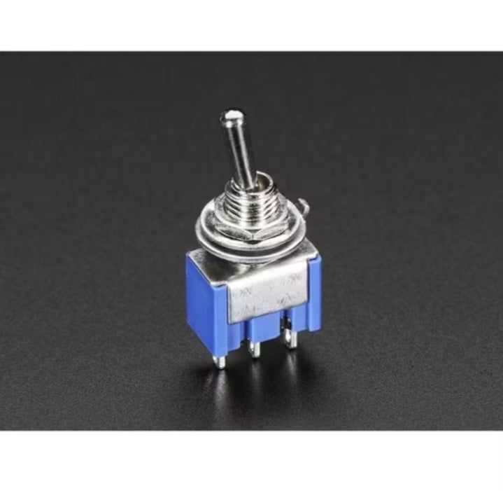 Mini SPDT Toggle Switch – Panel Mount, Arduino Compatible, ON-ON 3-Pin Switch for DIY Electronics