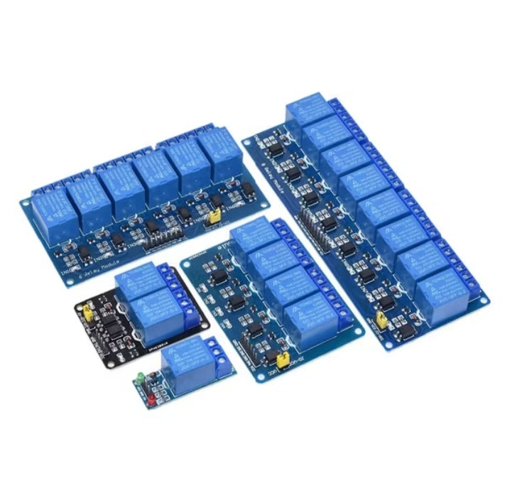5V 1/2/4/6/8-Channel Relay Module with Optocoupler – Trigger Switch Relay Board for Arduino