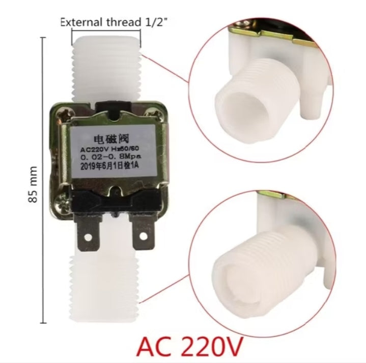 01/2" 3/4" Male Thread Solenoid Valve 220V/12V Water Pressure Control Valve