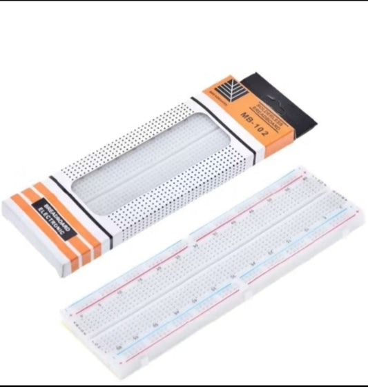 LAFVIN MB-102 830 Tie-Point Solderless Breadboard – Prototyping Board for Arduino & Raspberry Pi