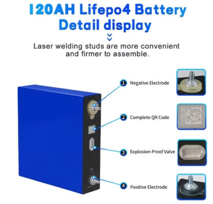 CATL 3.2V 120Ah LiFePO4 Prismatic Battery