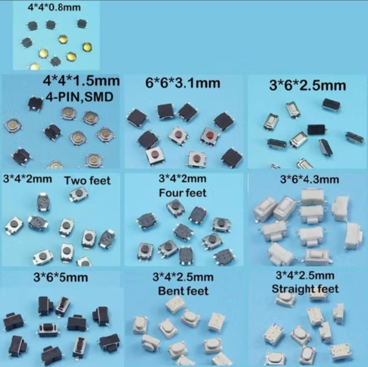 High-Quality Micro Tactile Push Button Switch Set