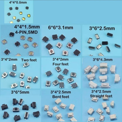 High-Quality Micro Tactile Push Button Switch Set