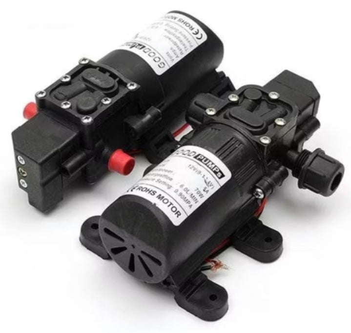 70W 130PSI High-Pressure Diaphragm Water Pump – 6L/Min Self-Priming with Automatic Switch