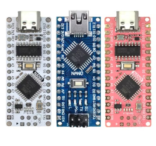Arduino-Compatible Nano V3.0 Board – ATmega328P Microcontroller for DIY & Electronics Projects