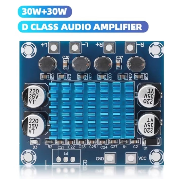 XAUTO XH-A232 Digital Stereo Audio Power Amplifier Board – 12V/24V HD Sound Module (1/2/4PCS Options)