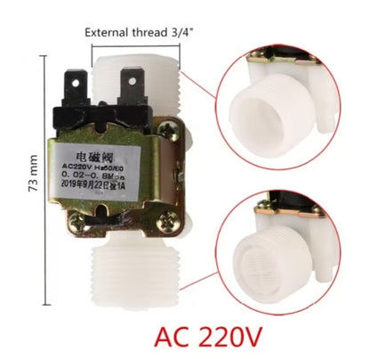 01/2" 3/4" Male Thread Solenoid Valve 220V/12V Water Pressure Control Valve