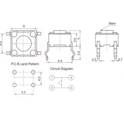 Tactile Push Button Switch Assortment