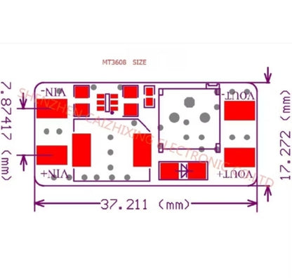 Step-Up Boost Converter Module – Adjustable Output up to 28V, 2A Max