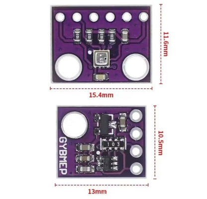 GY-BME280 / BMP280 Digital Sensor Module – Temperature, Humidity & Barometric Pressure Sensor with I2C/SPI Interface (1.8V–5V)