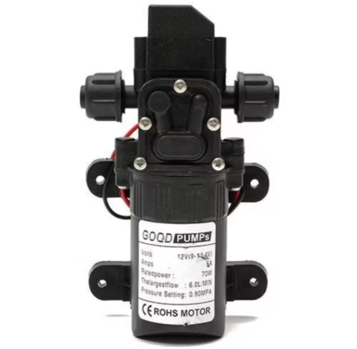 70W 130PSI High-Pressure Diaphragm Water Pump – 6L/Min Self-Priming with Automatic Switch