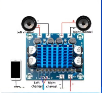 XAUTO XH-A232 Digital Stereo Audio Power Amplifier Board – 12V/24V HD Sound Module (1/2/4PCS Options)