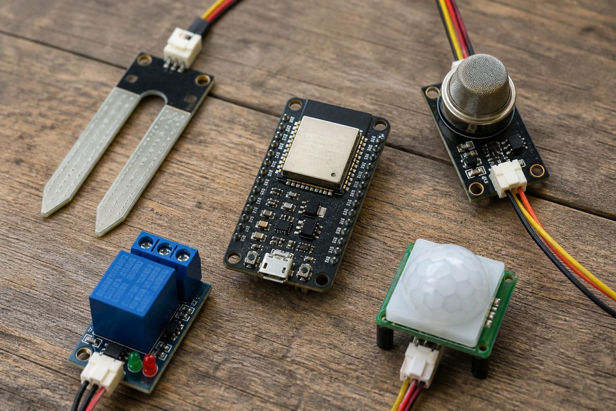 IoT is mostly sensors plus a radio. Pick one measurement first, then add the next bus.