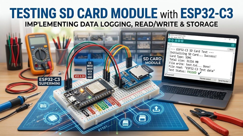 How to Interface a MicroSD Card Module with ESP32-C3 Super Mini (Complete Guide & Troubleshooting)